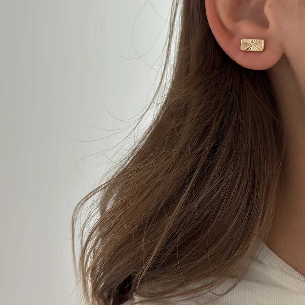 Golden Bar Studs