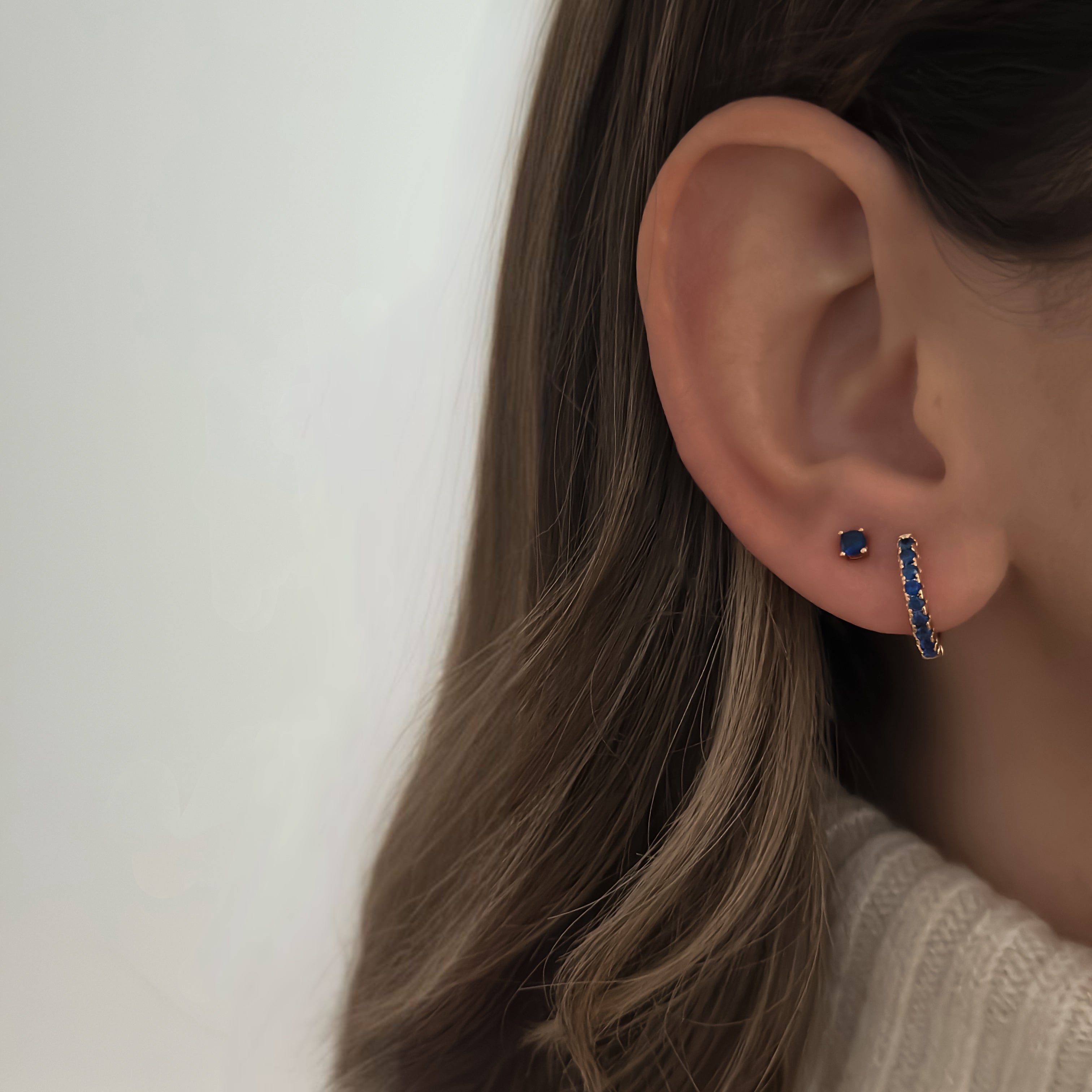 Tiny Sapphire Studs