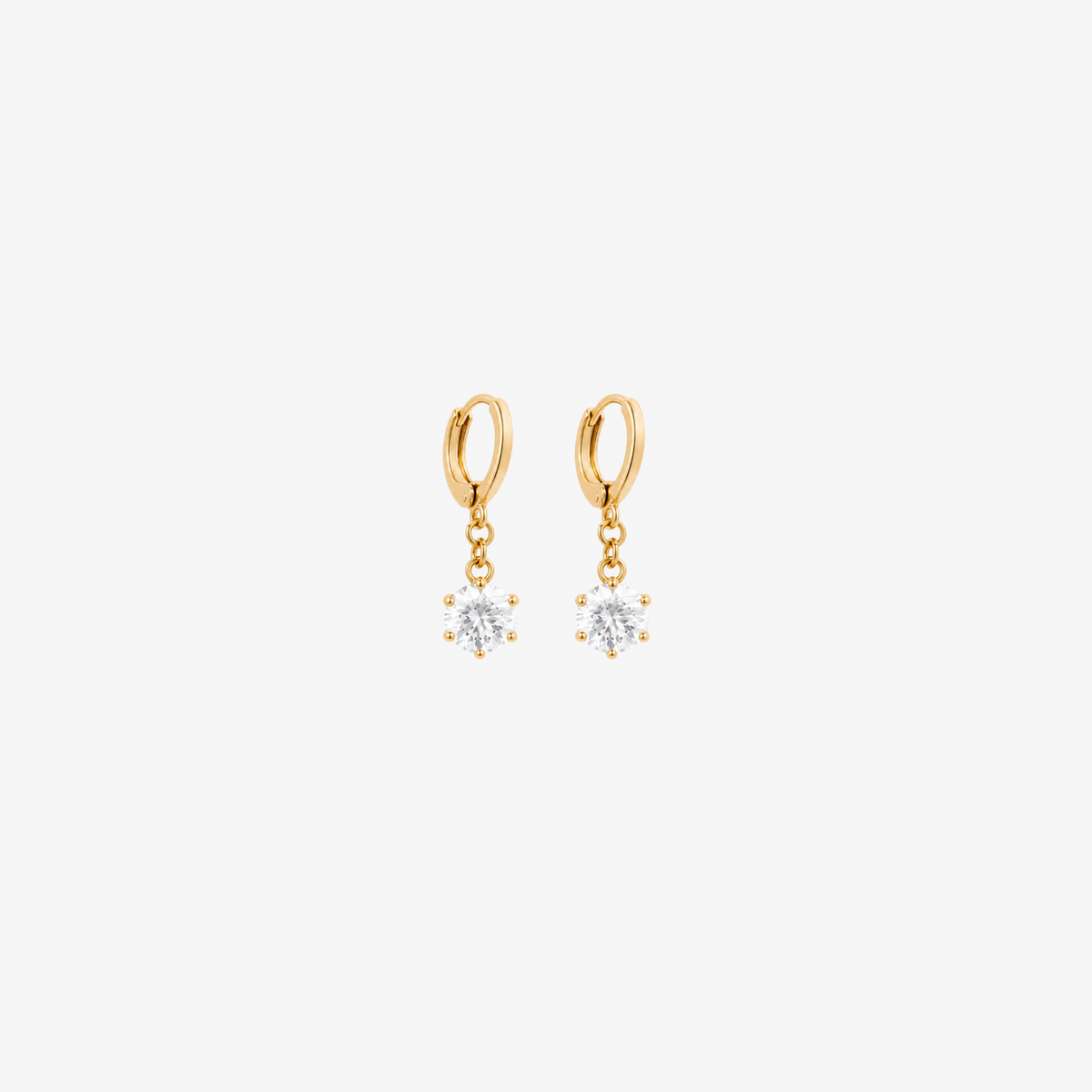 Sparkle Charm Hoops