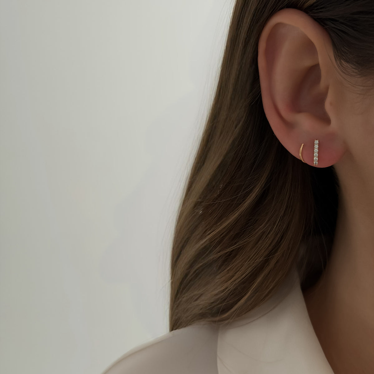 Faux Twin Hoops