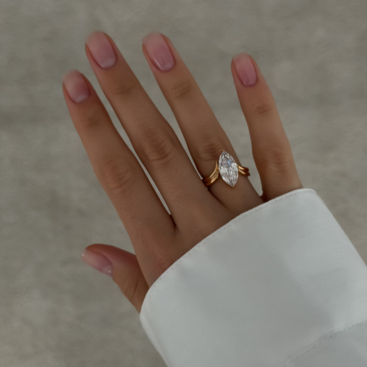 Crystal Marquise Ring