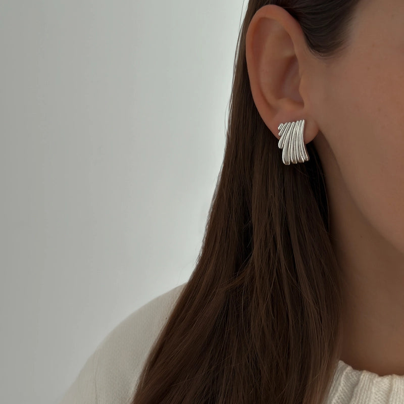 Celine Studs [Silver]