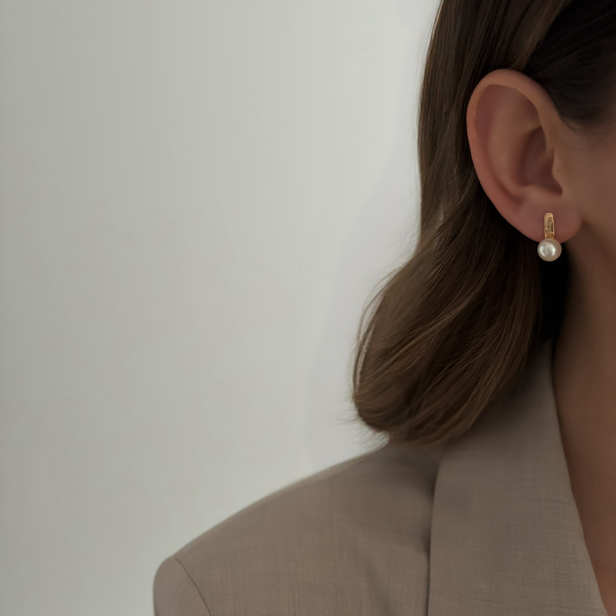 Ariella Pearl Hoops
