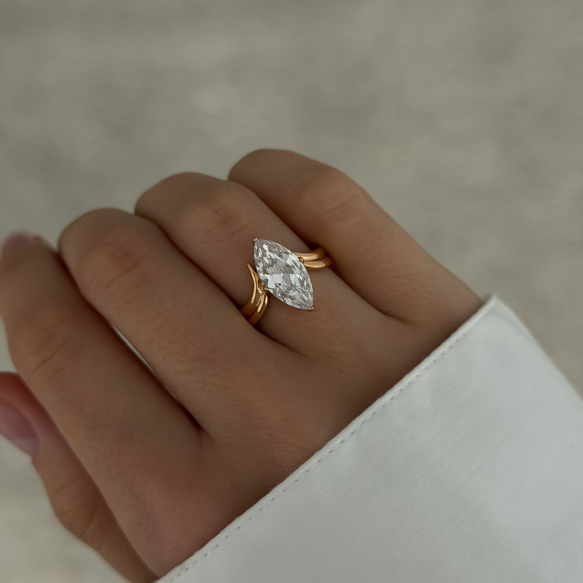 Crystal Marquise Ring