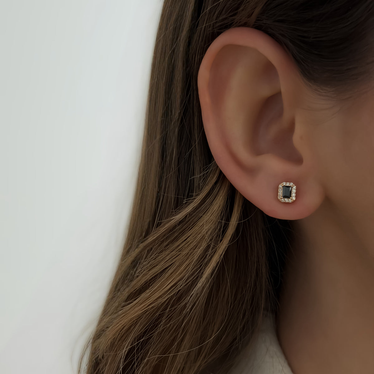 Charlotte Black Studs