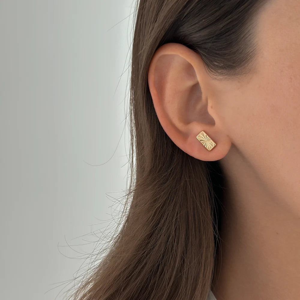 Golden Bar Studs