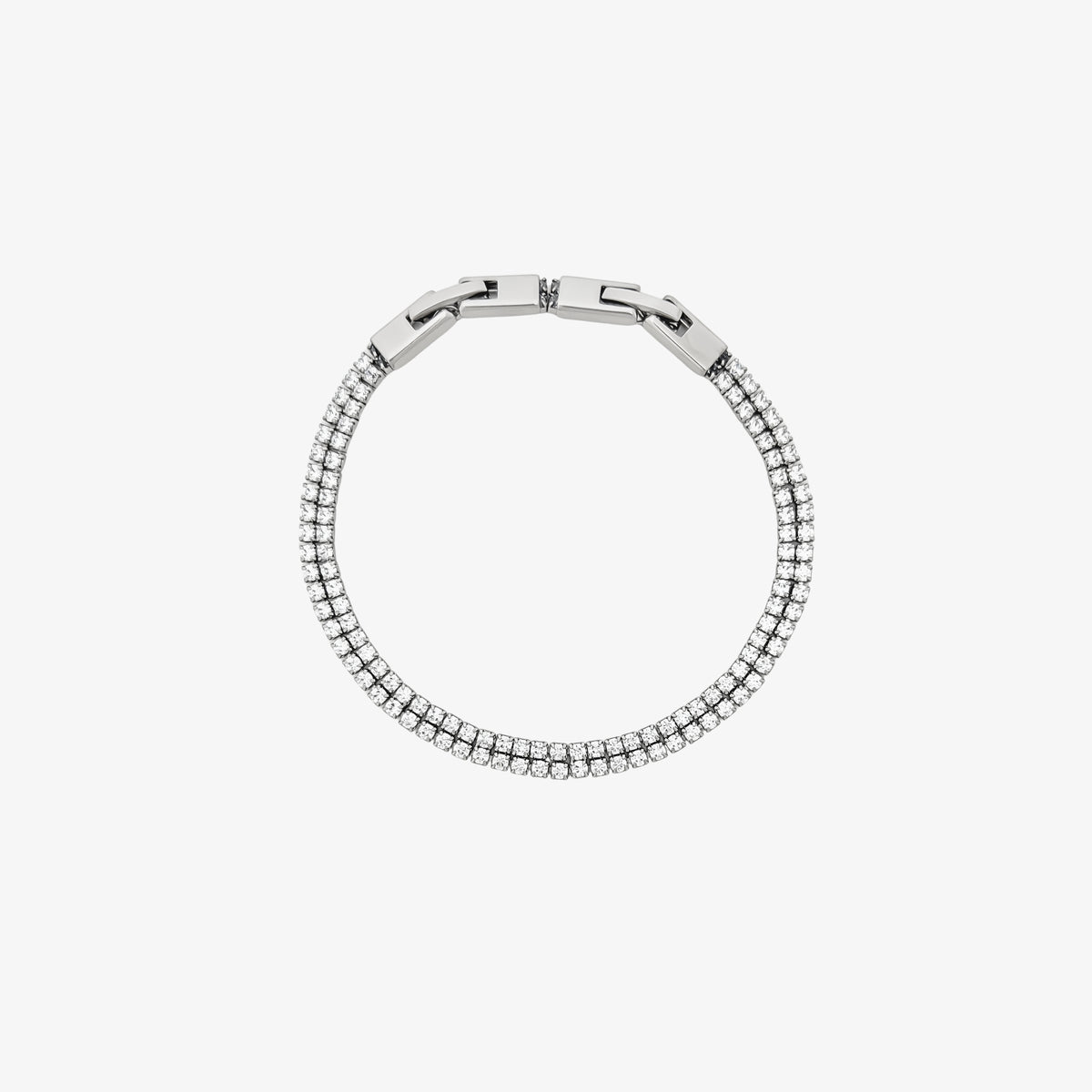 Double Tennis Bracelet [Silver]