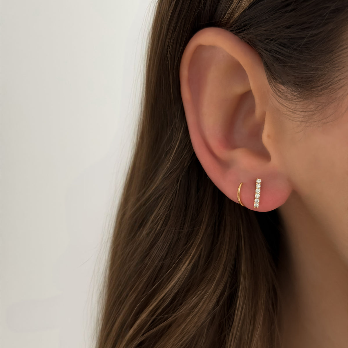 Faux Twin Hoops