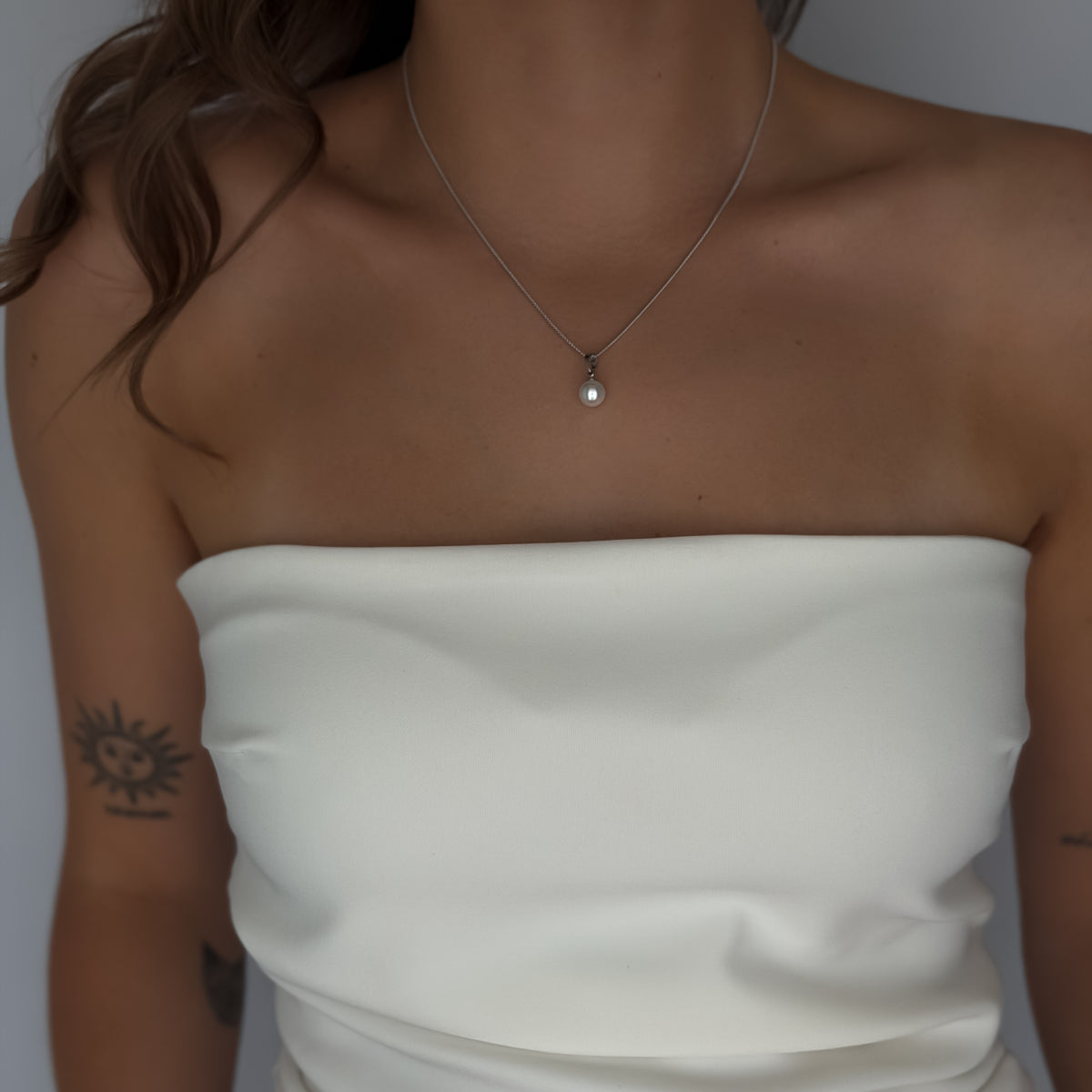 Pearl Necklace [Silver]