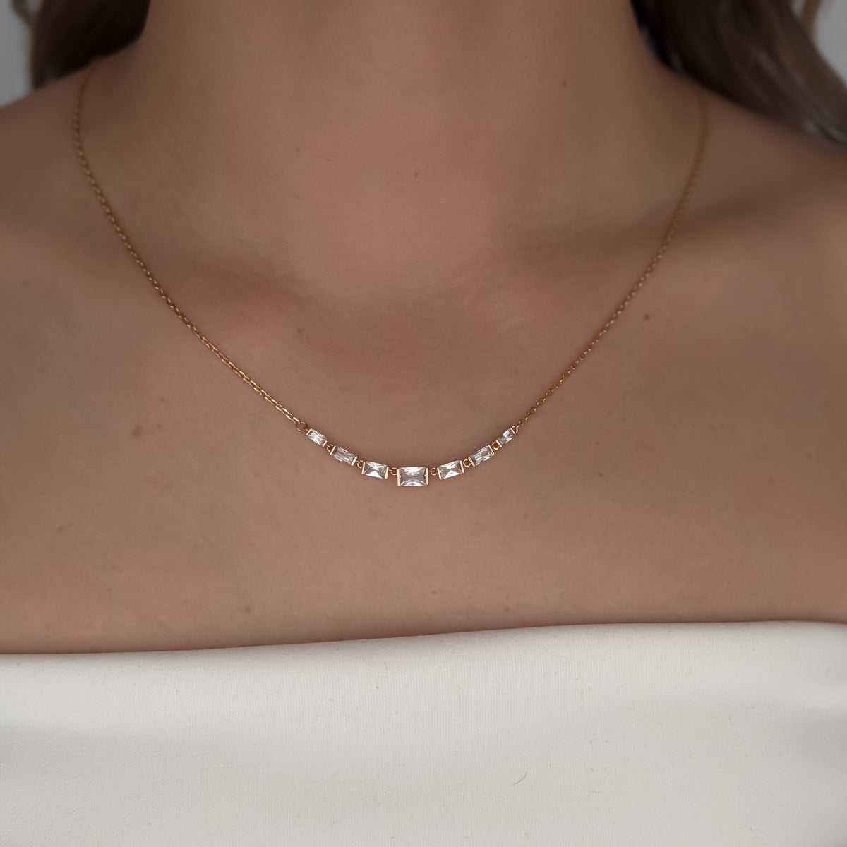 Crystal Line Necklace