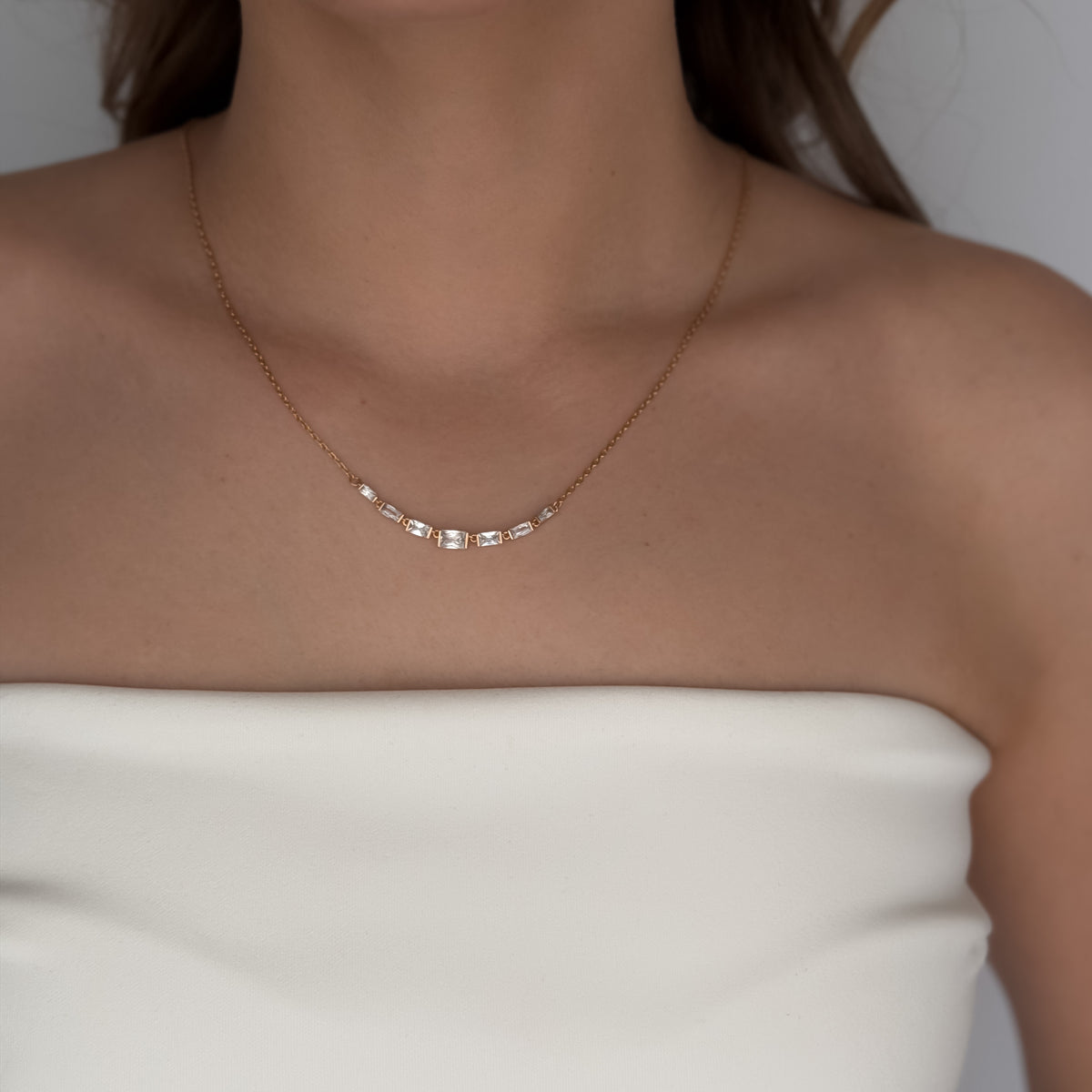 Crystal Line Necklace