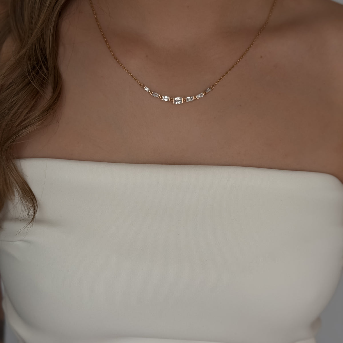 Crystal Line Necklace