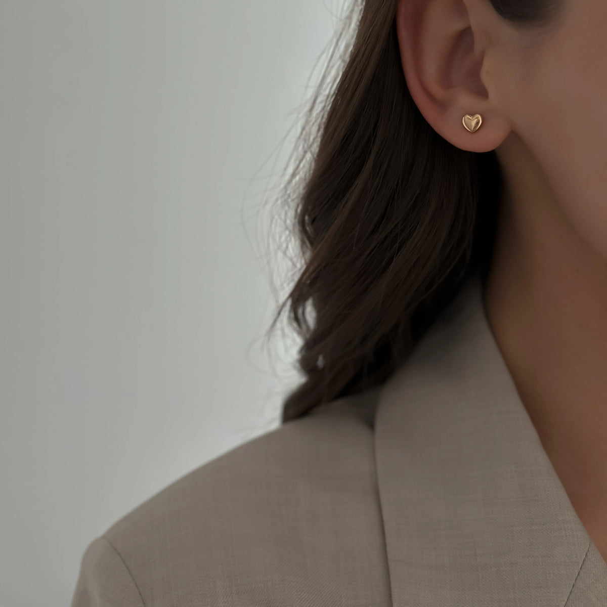 Tiny Heart Studs