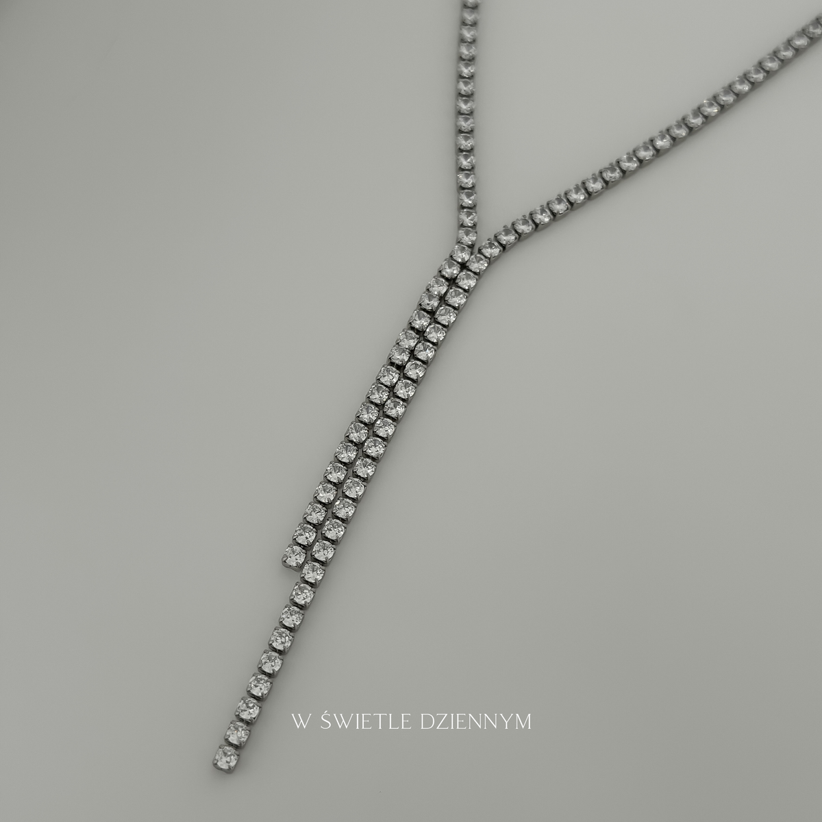 Tennis Flow Necklace [Silver]
